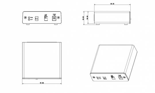 Dahua - ARB1606 - Zubehör - Alarm Box, - Eweiterung der Alarm- Eingänge/Ausgänge - Verbindung zum Recorder über RS485 -