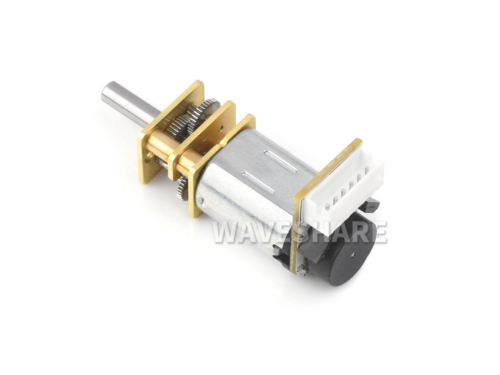 WaveShare N20 DC Gear Motor Magnetic Hall Encoder with L-shaped 6PIN Connector