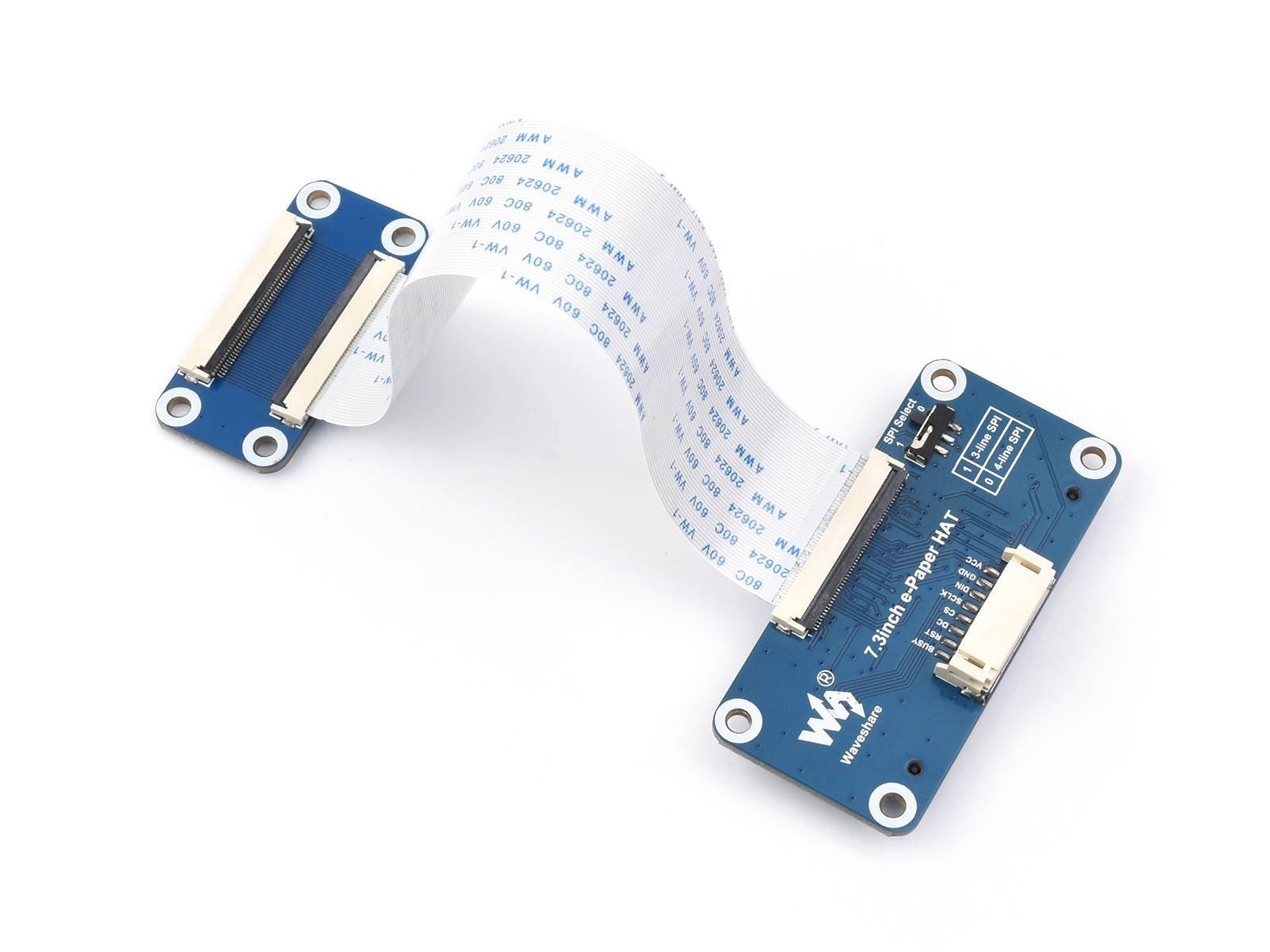 WaveShare 7.3inch 6-Color E-Paper Display 800x480 with Driver HAT SPI