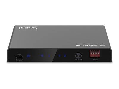 DIGITUS 1x2 HDMI Splitter 8K/60Hz Audio, Video, Display & TV Optionen & Zubehör Videoadapter &