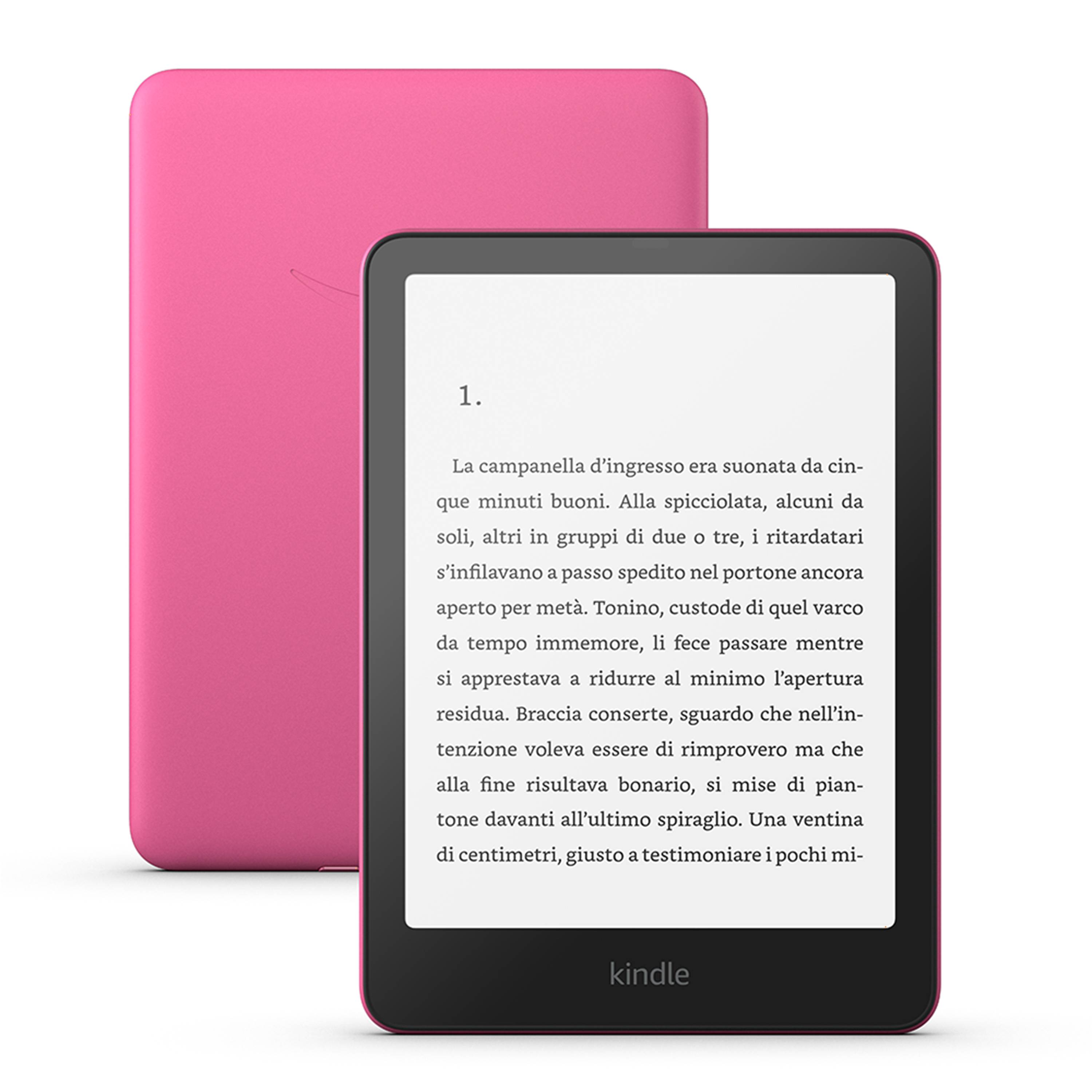 AMAZON E-Book Reader Kindle Paperwhite (2024) pink mit Werbung