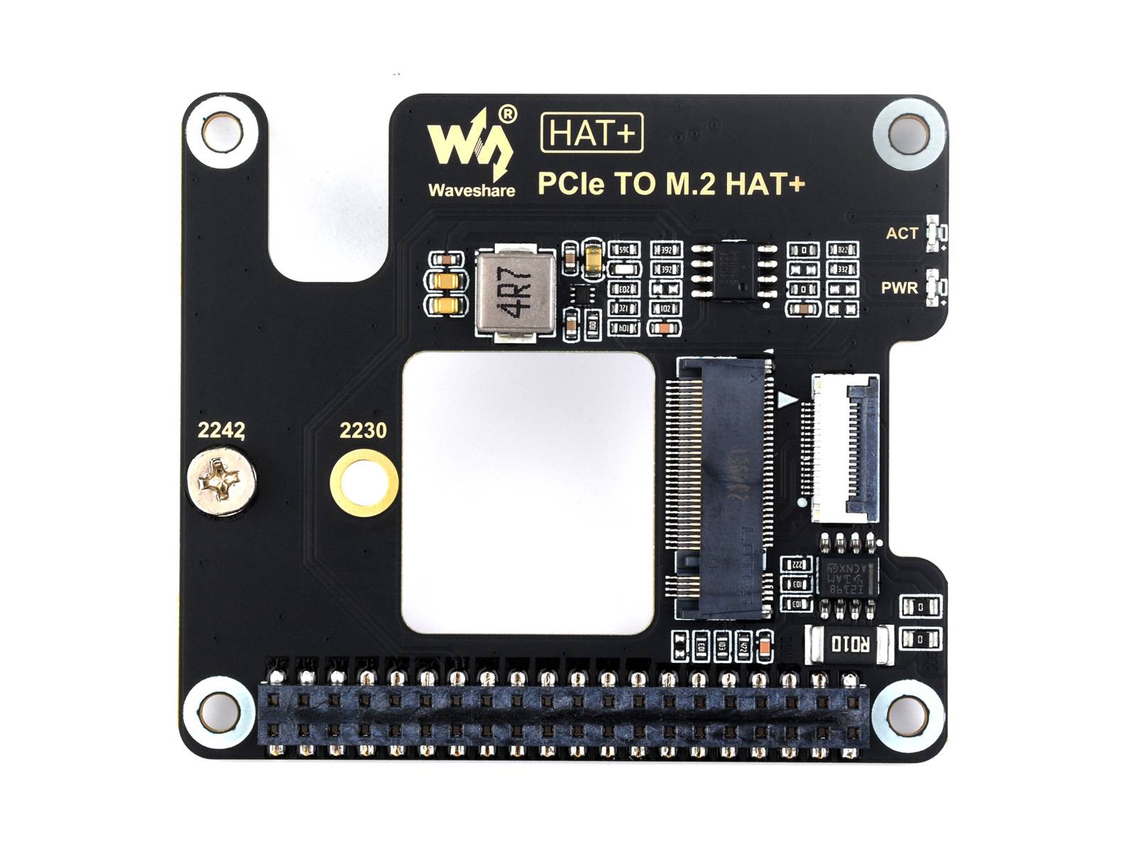 WaveShare PCIe to M.2 Adapter Basic Kit with 256GB SSD for Raspberry Pi 5
