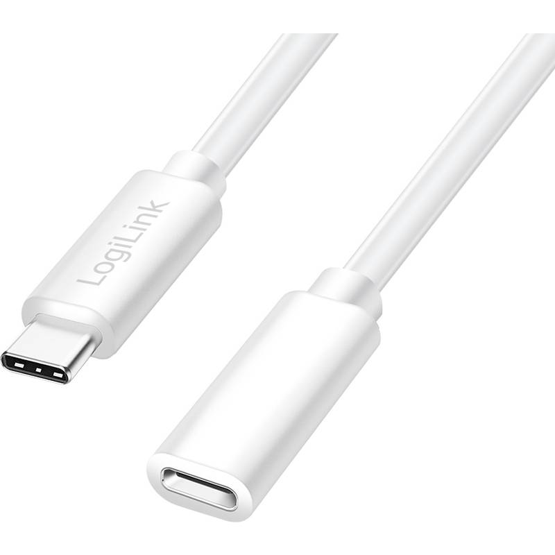 LogiLink USB 2.0 Verlängerungskabel, weiß, 1,0 m