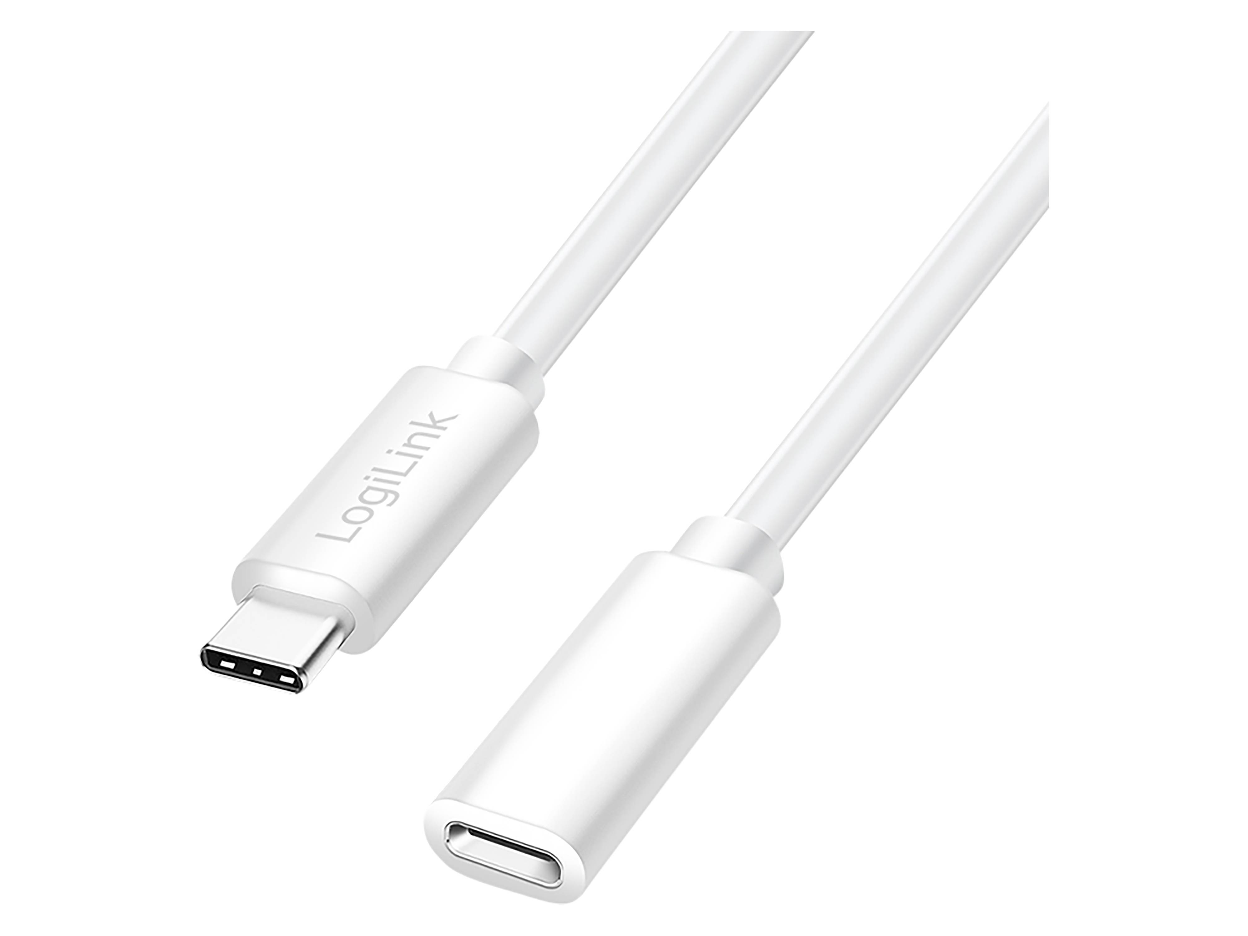 LogiLink USB 2.0 Verlängerungskabel, weiß, 3,0 m