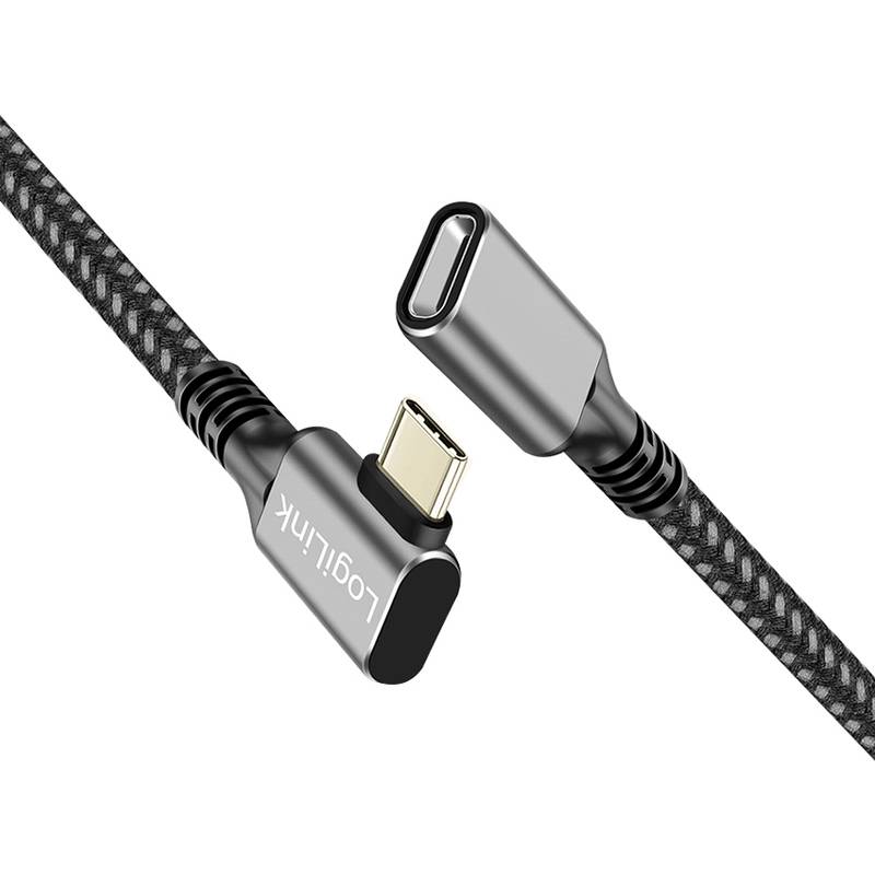 LogiLink USB 3.2 Gen2 Verlängerungskabel, Alu-Gehäuse, 0,5 m