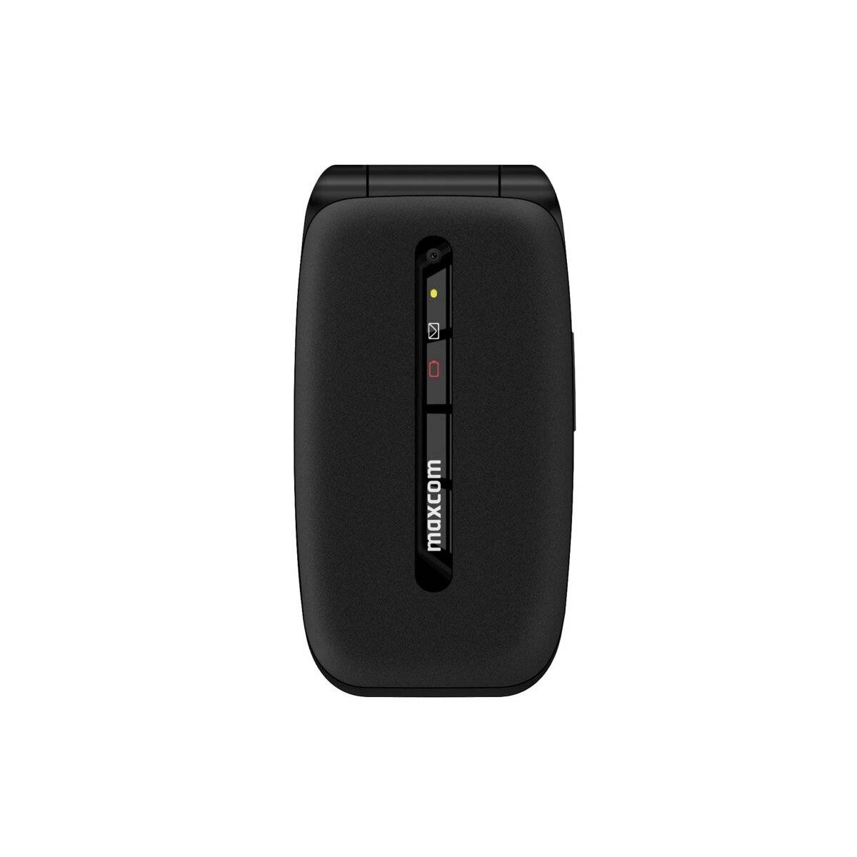 Maxcom Comfort MM828 4G Schwarz Klapphandy mit großem Display, SOS-Taste und 4G-Konnektivität