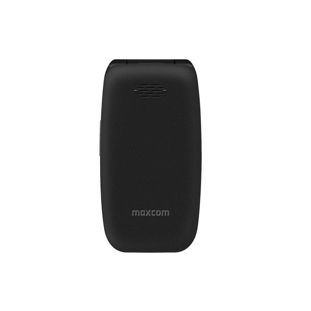 Maxcom Comfort MM828 4G Schwarz Klapphandy mit großem Display, SOS-Taste und 4G-Konnektivität
