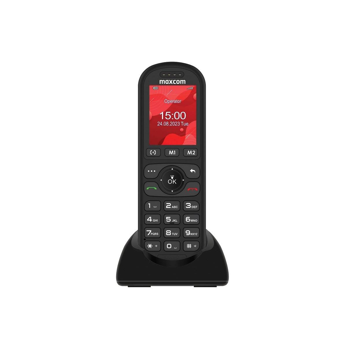 Maxcom Comfort MM39D 4G-Tischtelefon mit großem Display und einfacher Bedienung