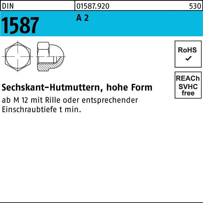 Sechskanthutmutter DIN 1587 M30 A 2 1 Stück