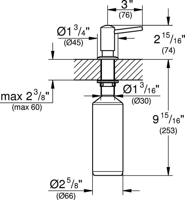 Grohe Spülmittelspender CONTEMPORARY f Flüssigseifen chr