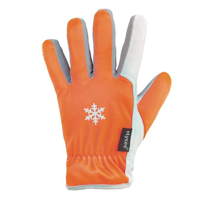 Handschuhe GROEDEN Gr.9 orange/silber-grau EN 388,EN 511 PSA II ELYSEE