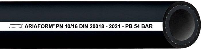 Pressluft-/Wasserschlauch ARIAFORM®/DIN ID 6mm AD 13,0mm L.100m Schwarz TEGUMA