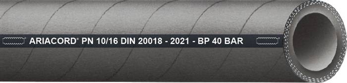 Pressluft-/Wasserschlauch ARIACORD®/DIN ID 35mm AD 51,0mm L.40m Schwarz TEGUMA