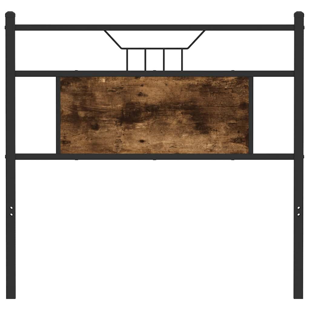 vidaXL Kopfteil Räuchereiche 75 cm Holzwerkstoff und Stahl