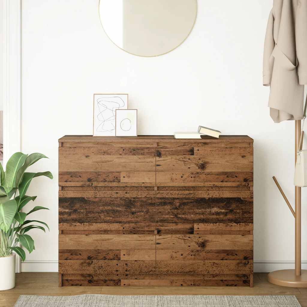 vidaXL Sideboard Altholz-Optik 100x35x76 cm Holzwerkstoff
