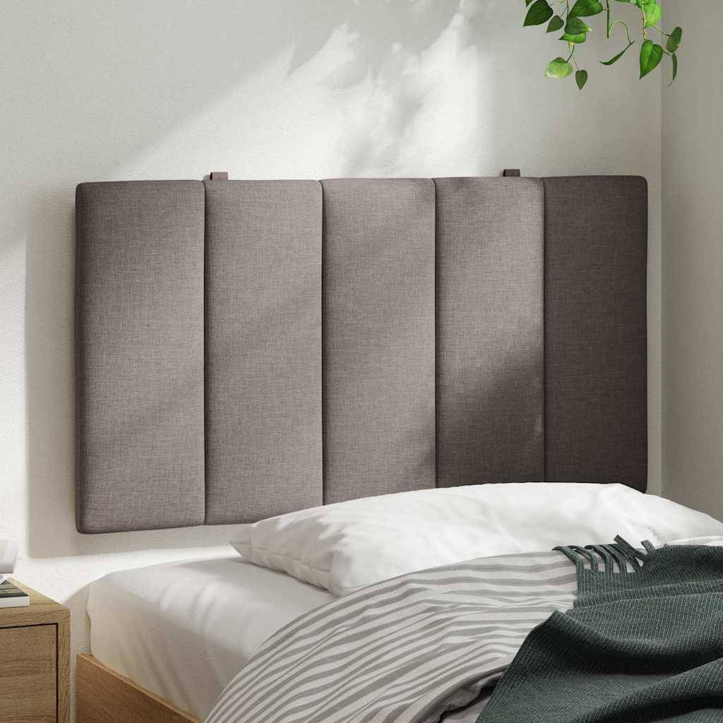 vidaXL Kopfteil-Kissen Taupe 90 cm Stoff