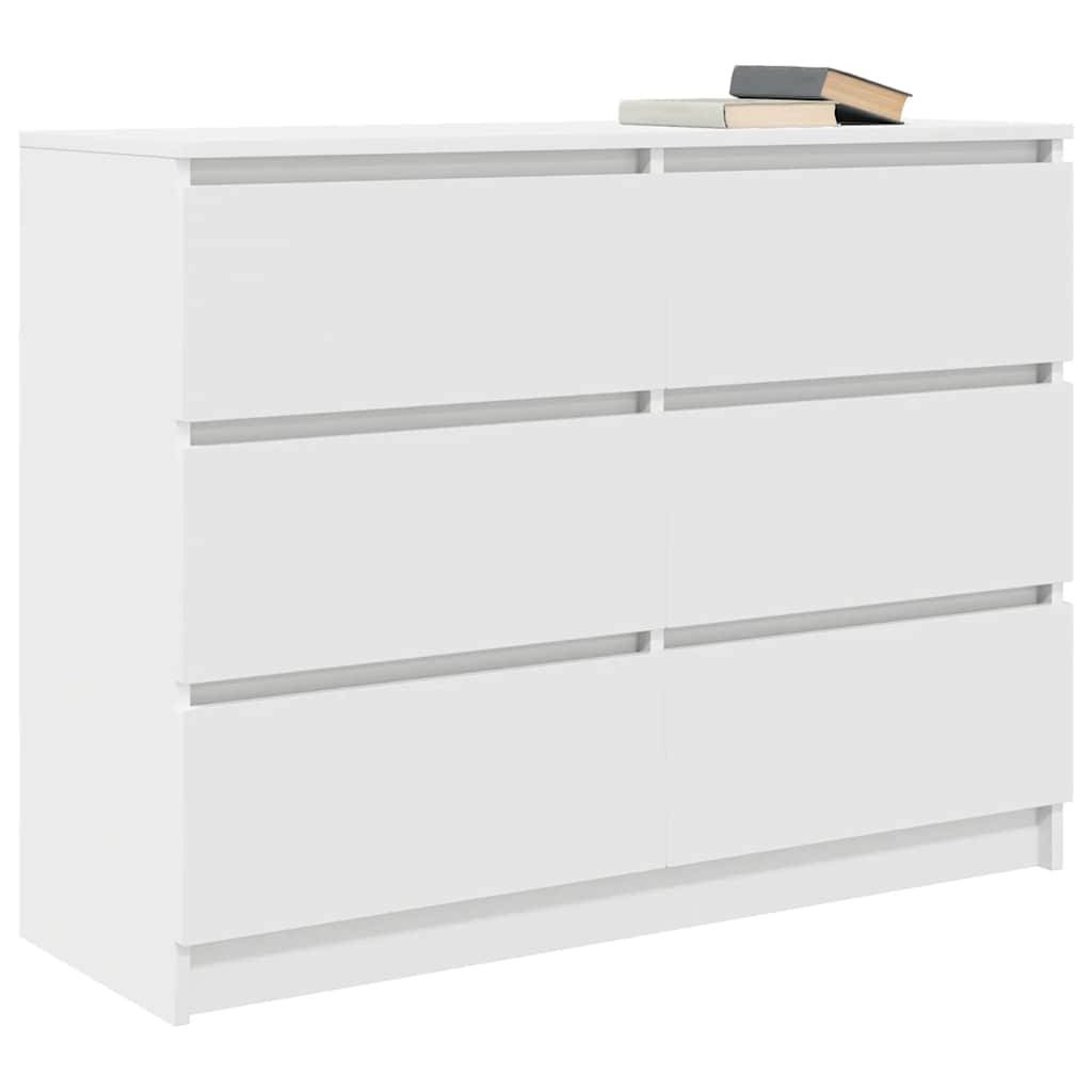 vidaXL Sideboard Weiß 100x35x76 cm Holzwerkstoff