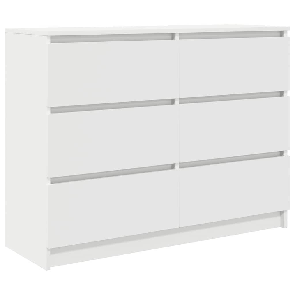 vidaXL Sideboard Weiß 100x35x76 cm Holzwerkstoff