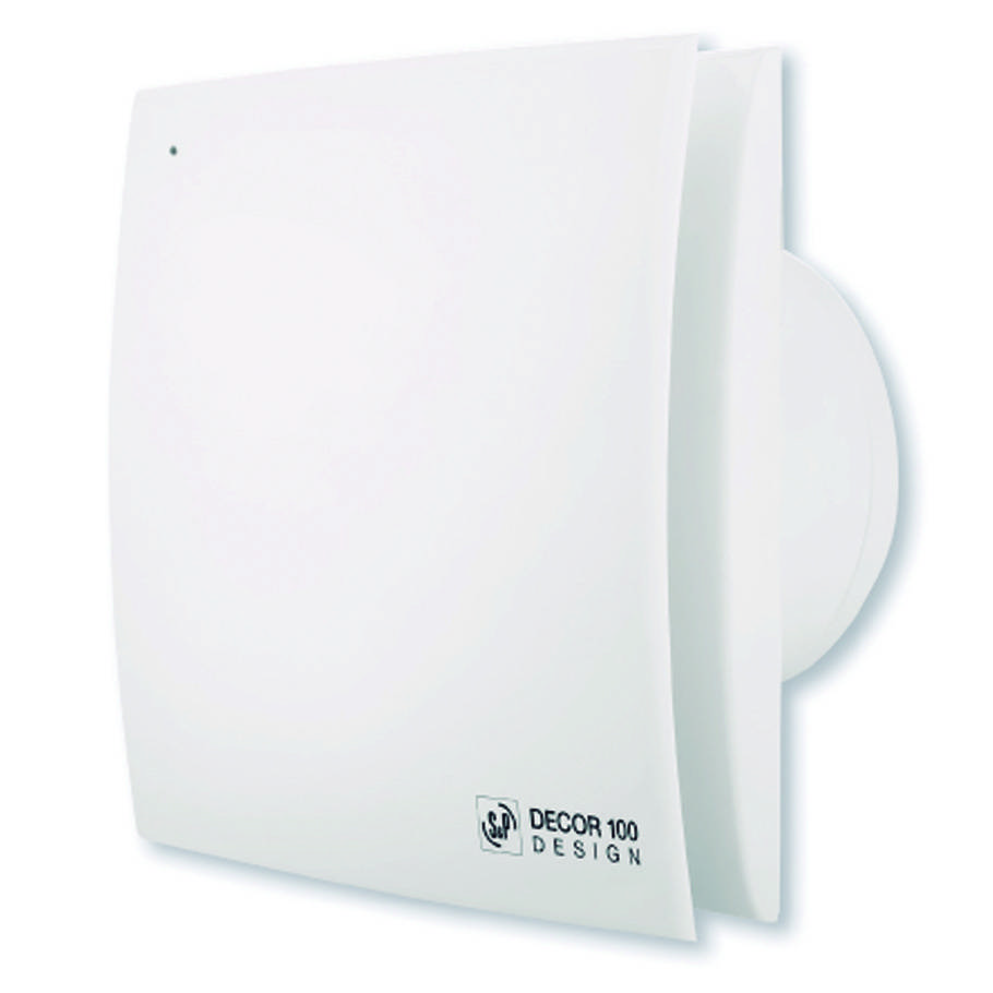 S&amp;P DECOR-100 CHZ DESIGN - Kleinraumventilator, Nachlauf, Feuchte - 5210641400