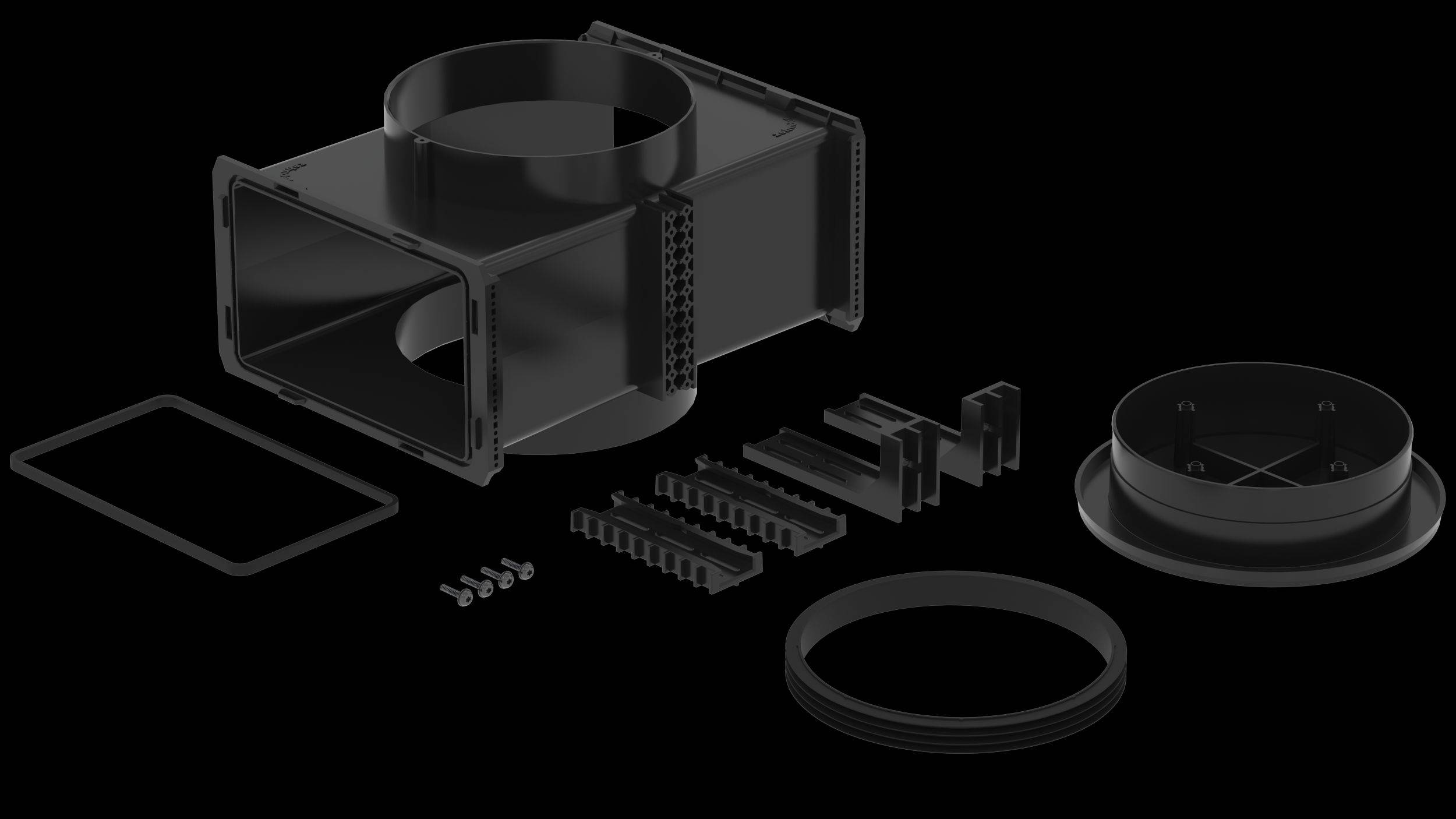 Steigschachtmodul ComfoCube Flex Anschluss oben/unten DN160, 300x284x134 von Zehnder - 990323374