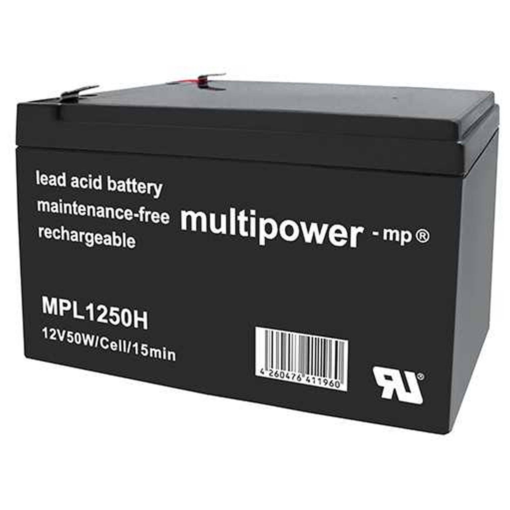 Multipower MPL1250H Blei Akku 12V 14Ah Hochstrom-Longlife