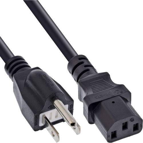 30er B-Pack InLine® Netzkabel, Netzstecker Japan / Kaltgerätestecker C13, 1,8m Kabel Stromkabel