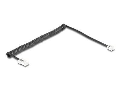 DELOCK Telefonkabel/Spiralkabel RJ11 St. zu RJ45 St. 2m S. Multimedia-Technik Kabel