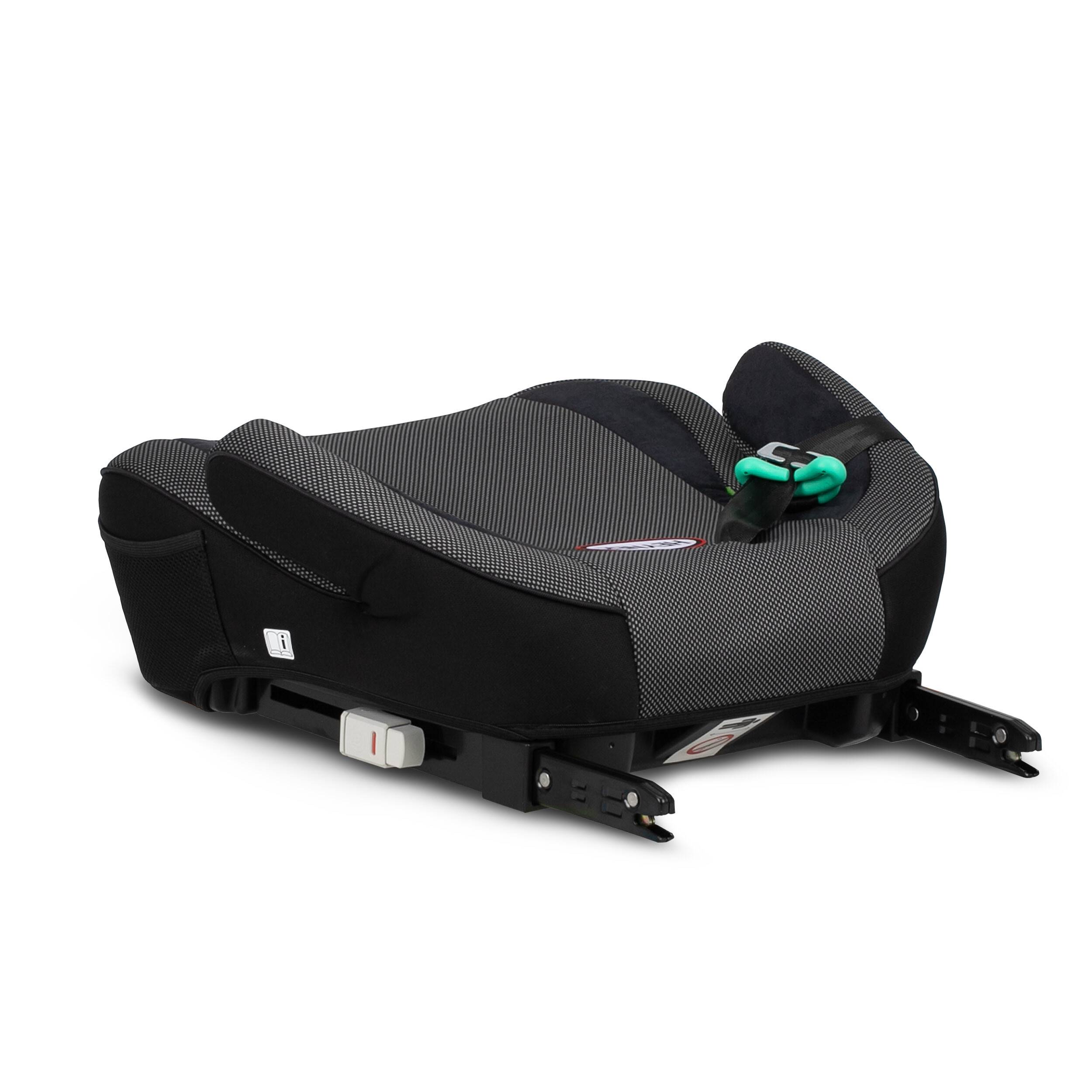 HEYNER® Sitzerhöhung i-Fix-SafeUp-L i-Size ISOFIX Autokindersitz Pkw Zertifiziert nach R129 (125-150 cm),