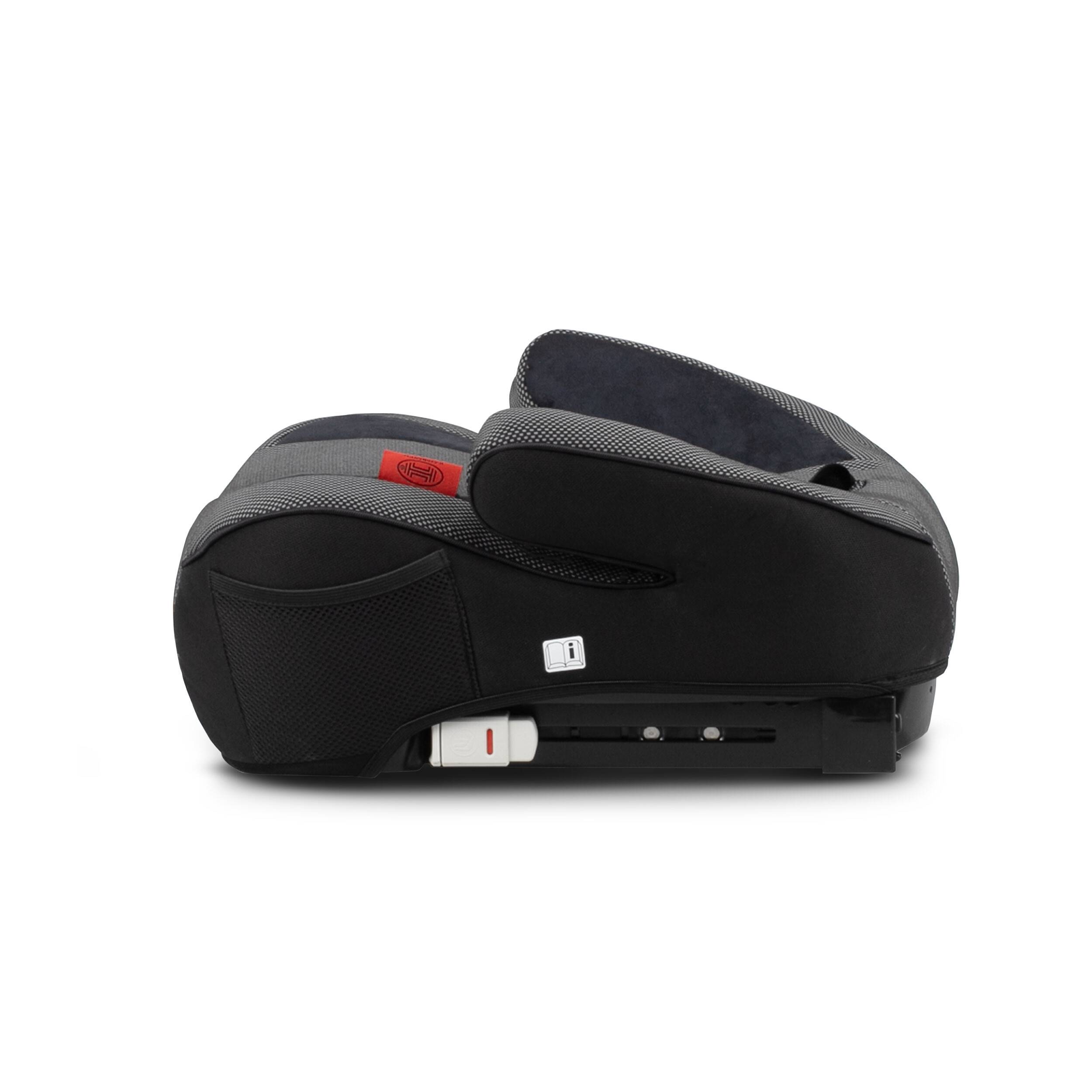 HEYNER® Sitzerhöhung i-Fix-SafeUp-L i-Size ISOFIX Autokindersitz Pkw Zertifiziert nach R129 (125-150 cm),