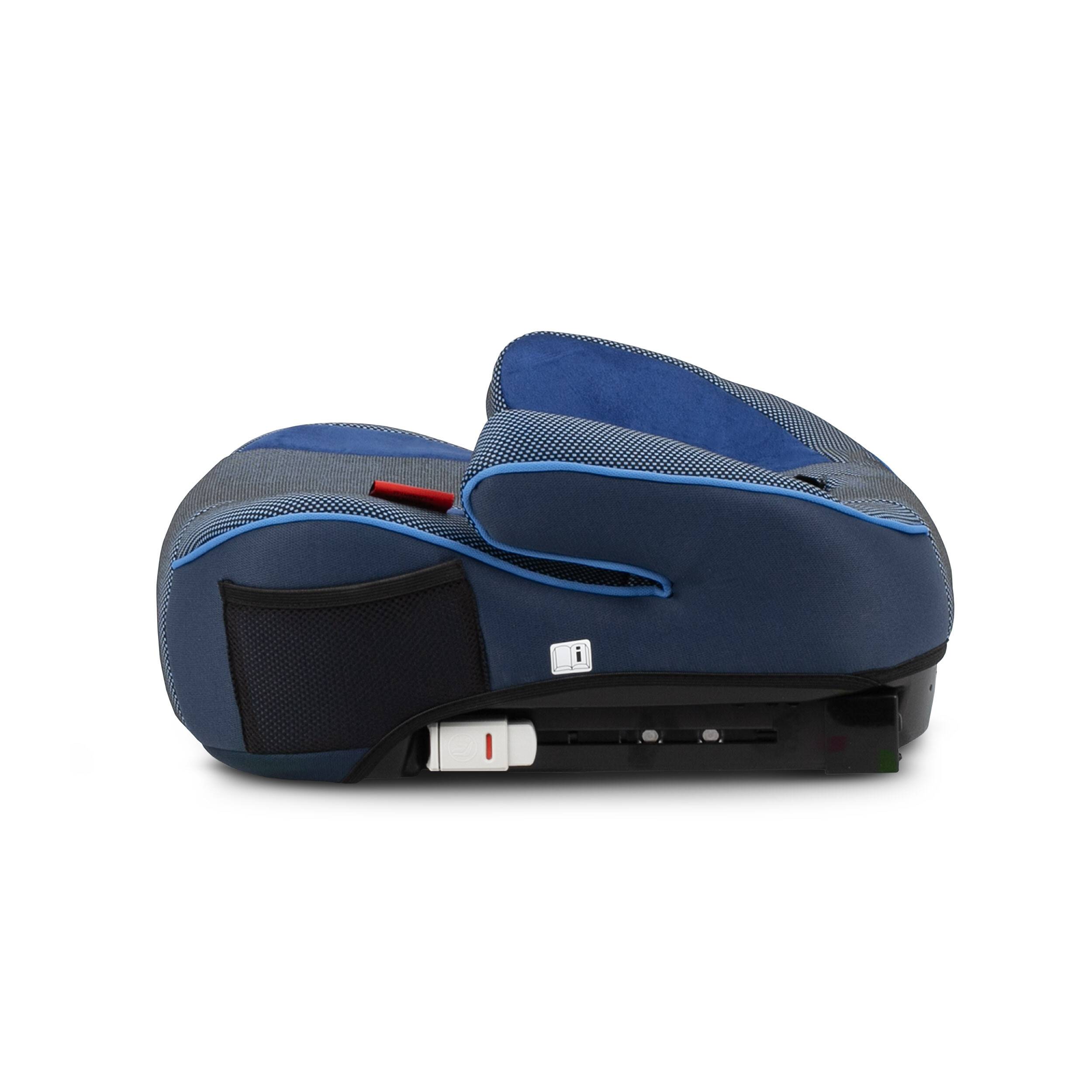 HEYNER® Sitzerhöhung i-Fix-SafeUp-L i-Size ISOFIX Autokindersitz Pkw blau
