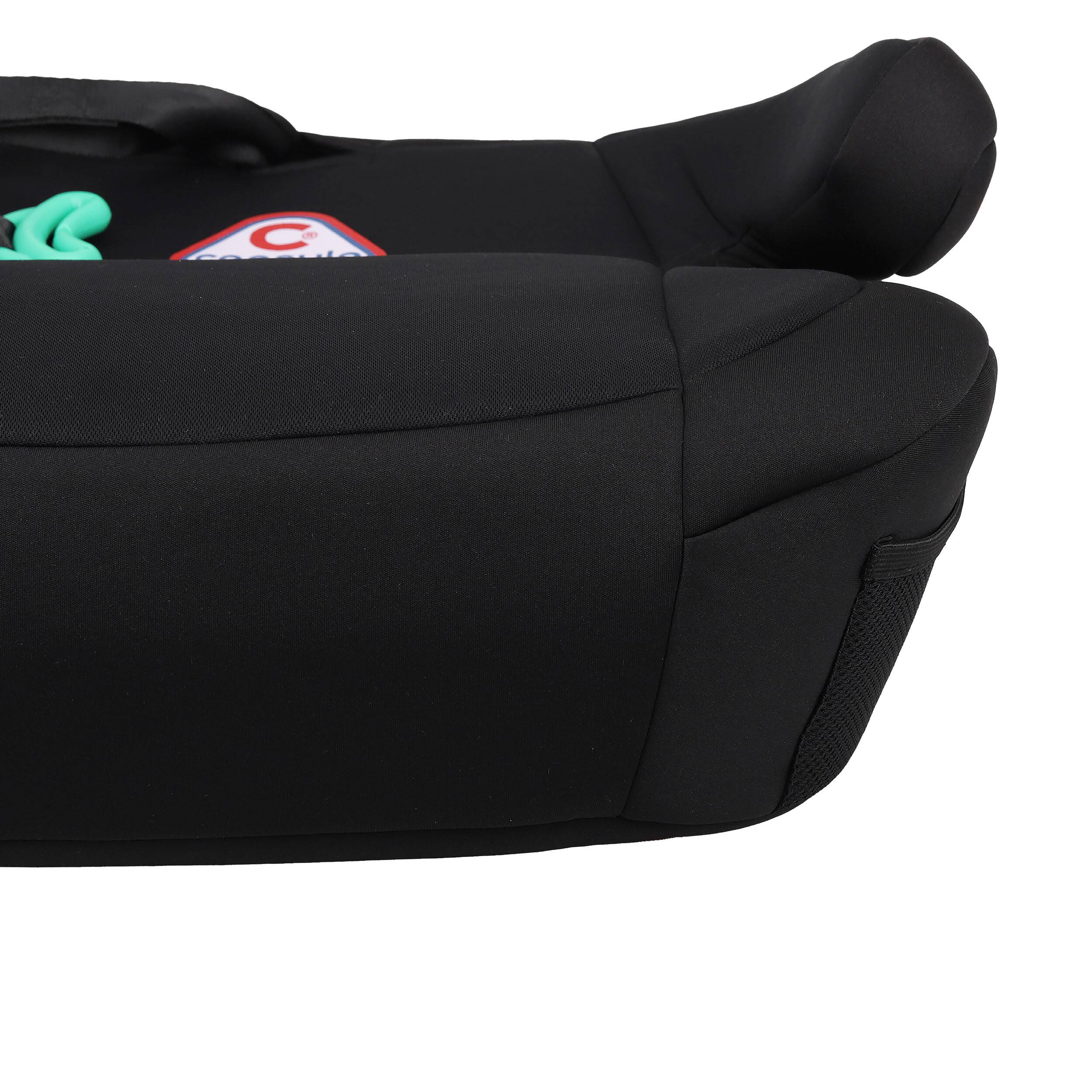 capsula® Sitzerhöhung JR-4-i-Fix i-Size ISOFIX Autokindersitz Pkw schwarz R129 zertifiziert (125-150 cm).