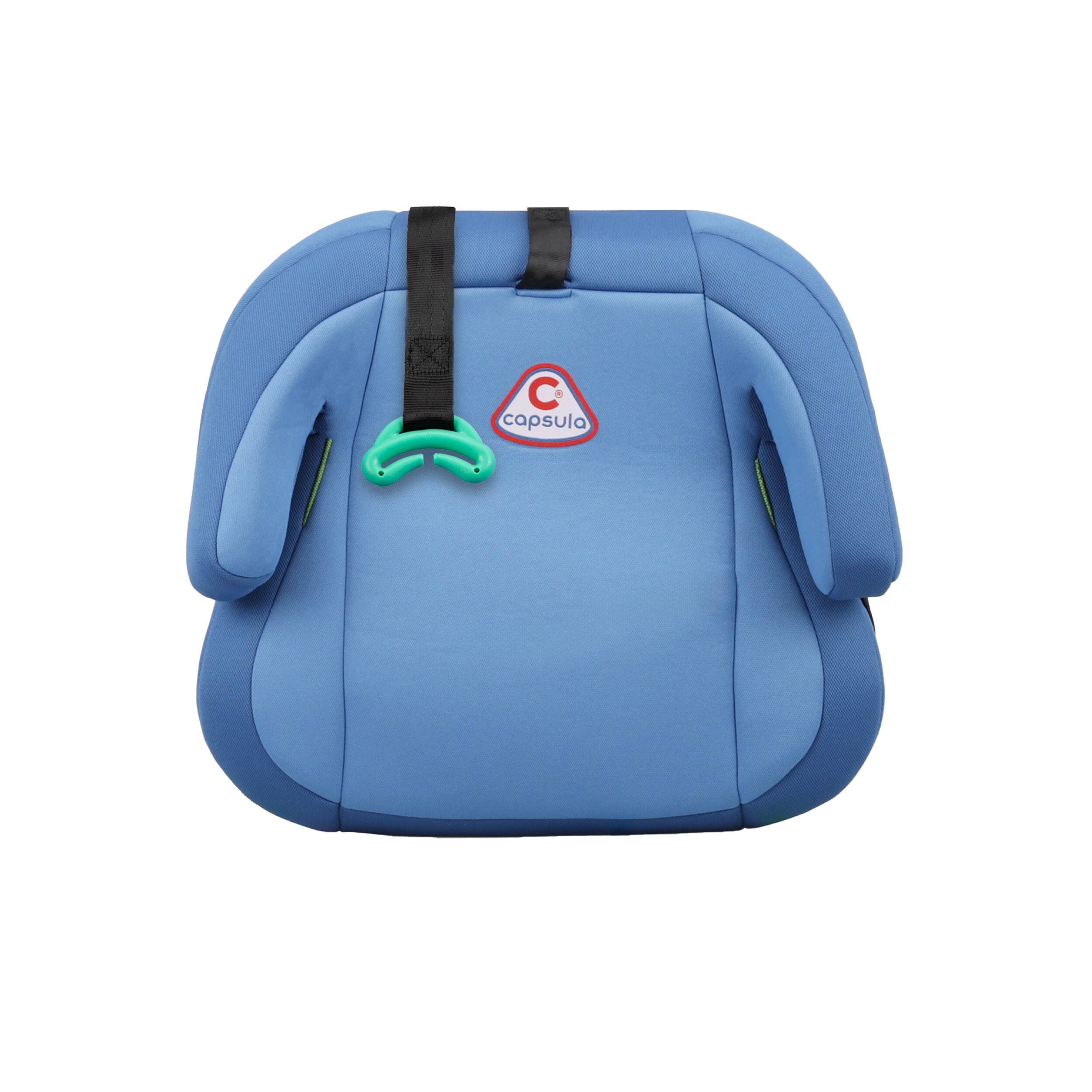capsula® Sitzerhöhung JR-4-i-Fix i-Size ISOFIX Autokindersitz Pkw blau R129 zertifiziert 125-150 cm,