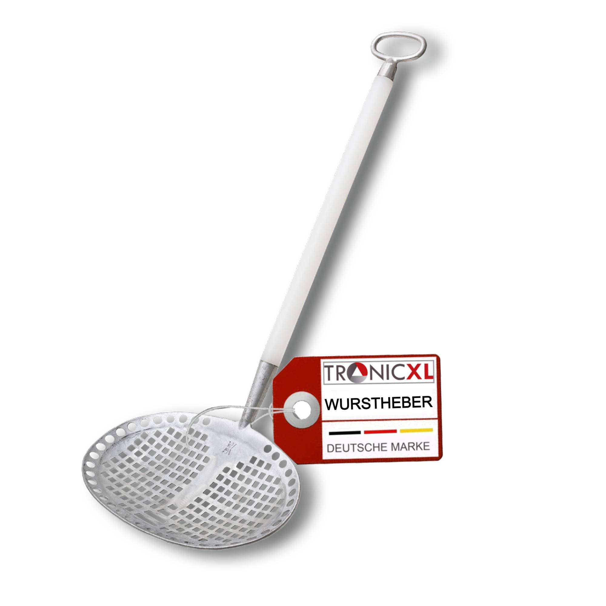 Wurstheber 37 x 27 cm Alu KU Griff Kesselheber Wurst Heber Presssackheber Küchenzubehör Küchengeräte Gastronomie