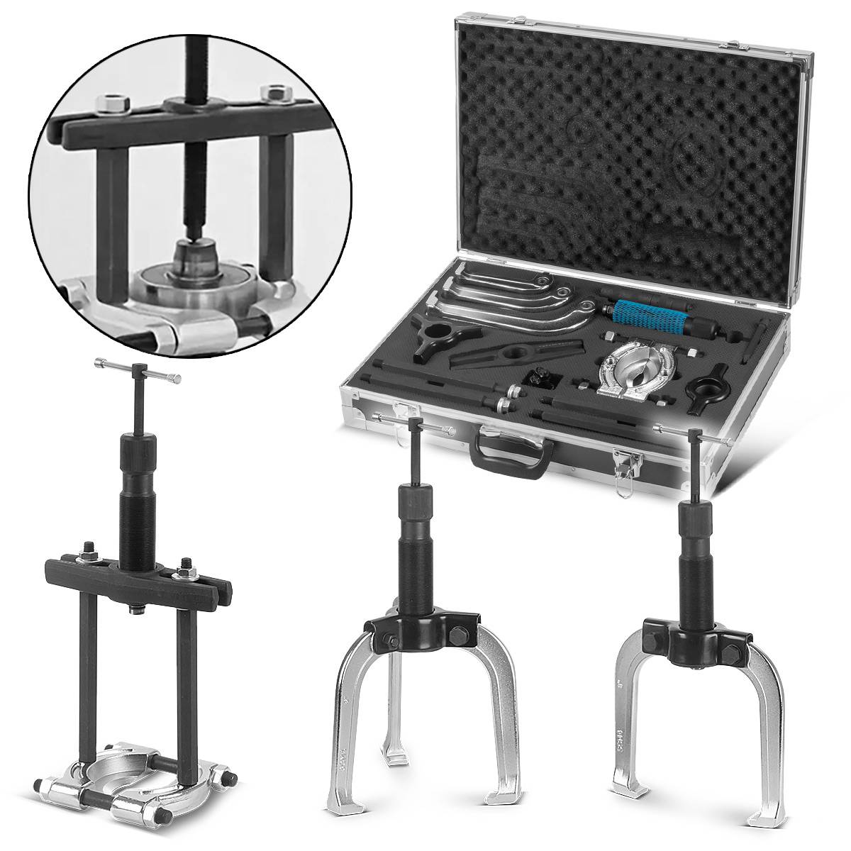 STAHLWERK Lagerabzieher Hydraulischer Universal Abzieher mit 10 t Zugkraft