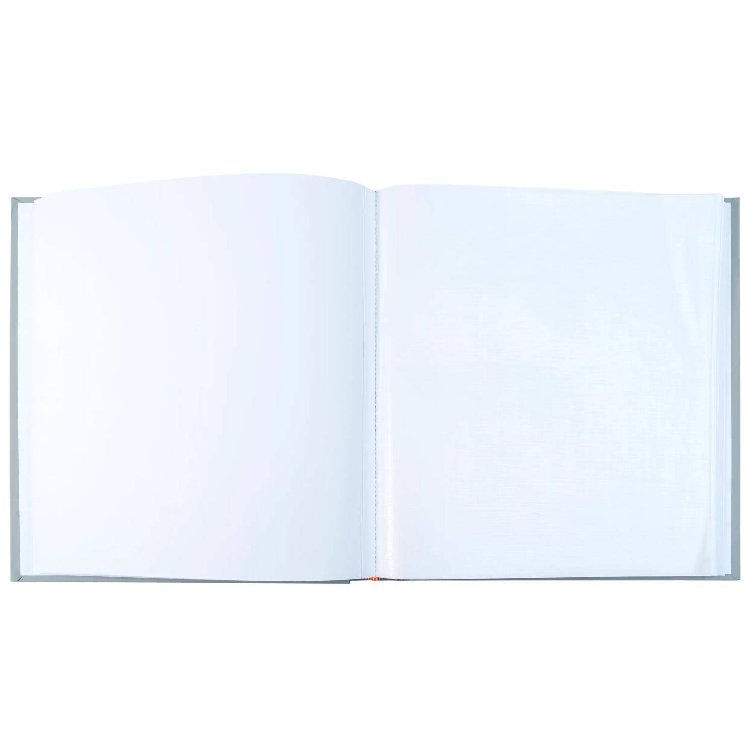 Exacompta Fotoalbum, 60 Seiten weiß, 29x32 cm, AutentiK - Blaugrau - 16365E