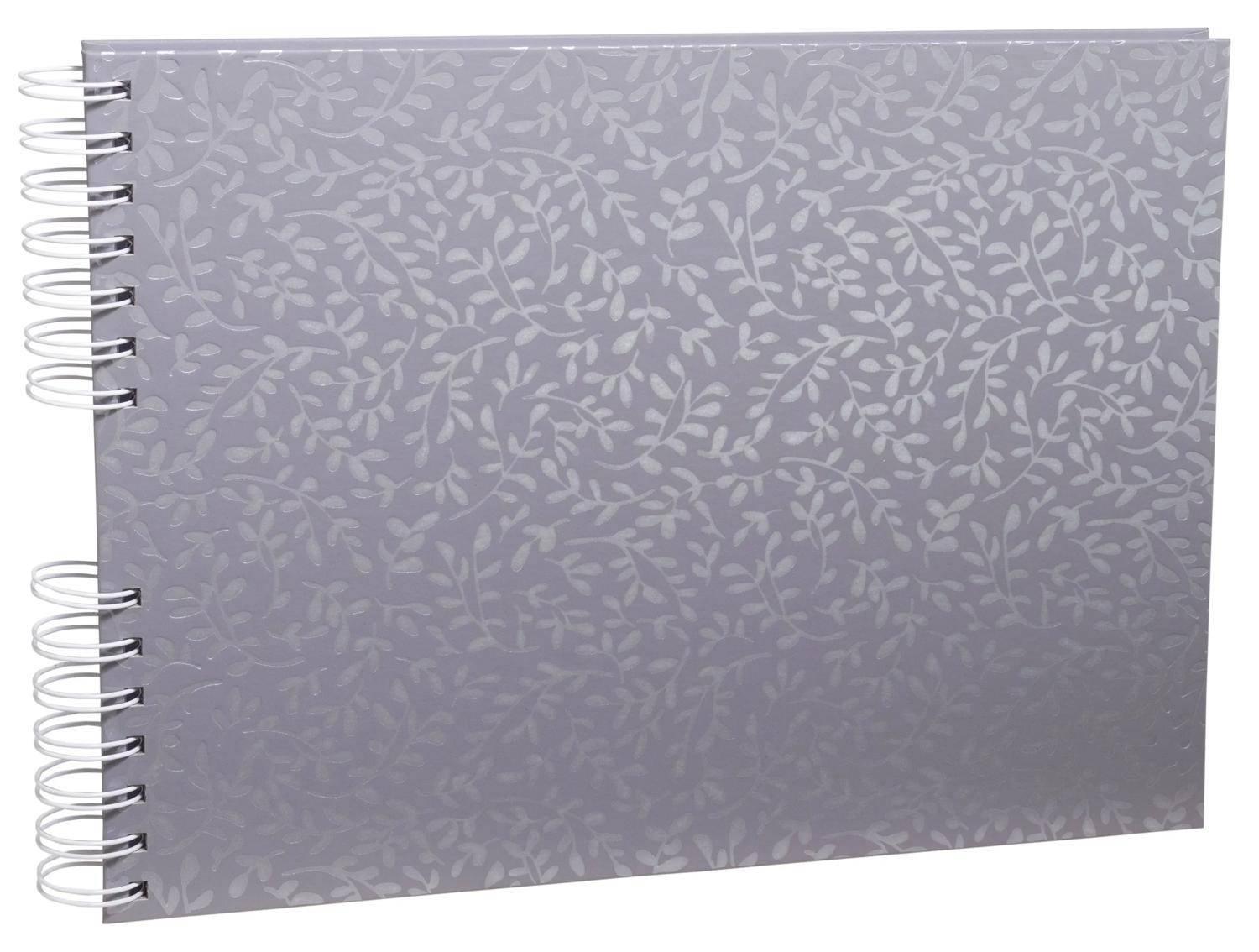 Exacompta Fotoalbum Spiralbindung 50S weiß 32x22 cm AutentiK - Blaugrau - 16065E