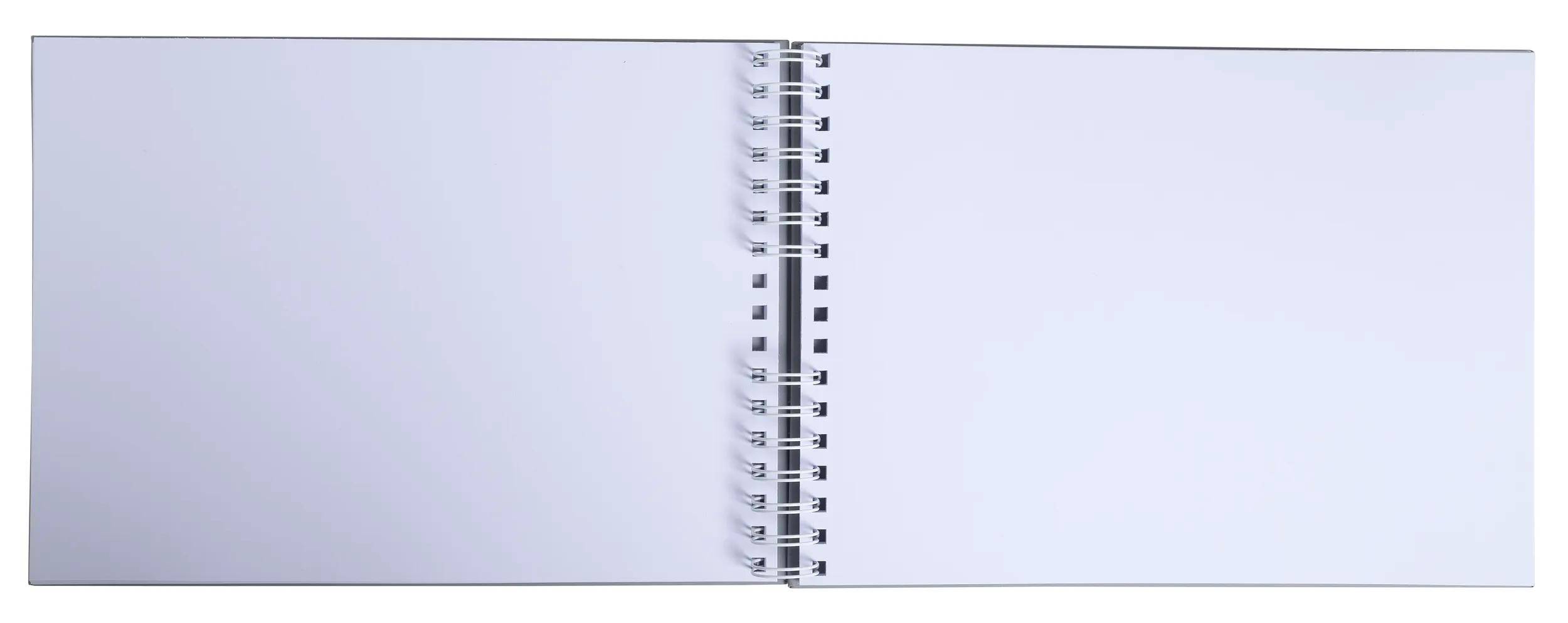 Exacompta Fotoalbum Spiralbindung 50S weiß 32x22 cm AutentiK - Blaugrau - 16065E