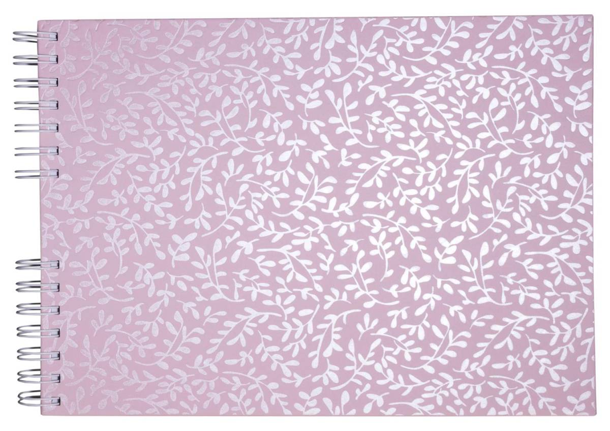 Exacompta Fotoalbum Spiralbindung 50S weiß 32x22 cm AutentiK Bonbonrosa - 16064E