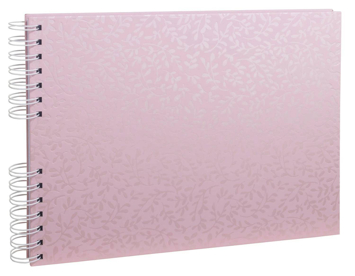 Exacompta Fotoalbum Spiralbindung 50S weiß 32x22 cm AutentiK Bonbonrosa - 16064E