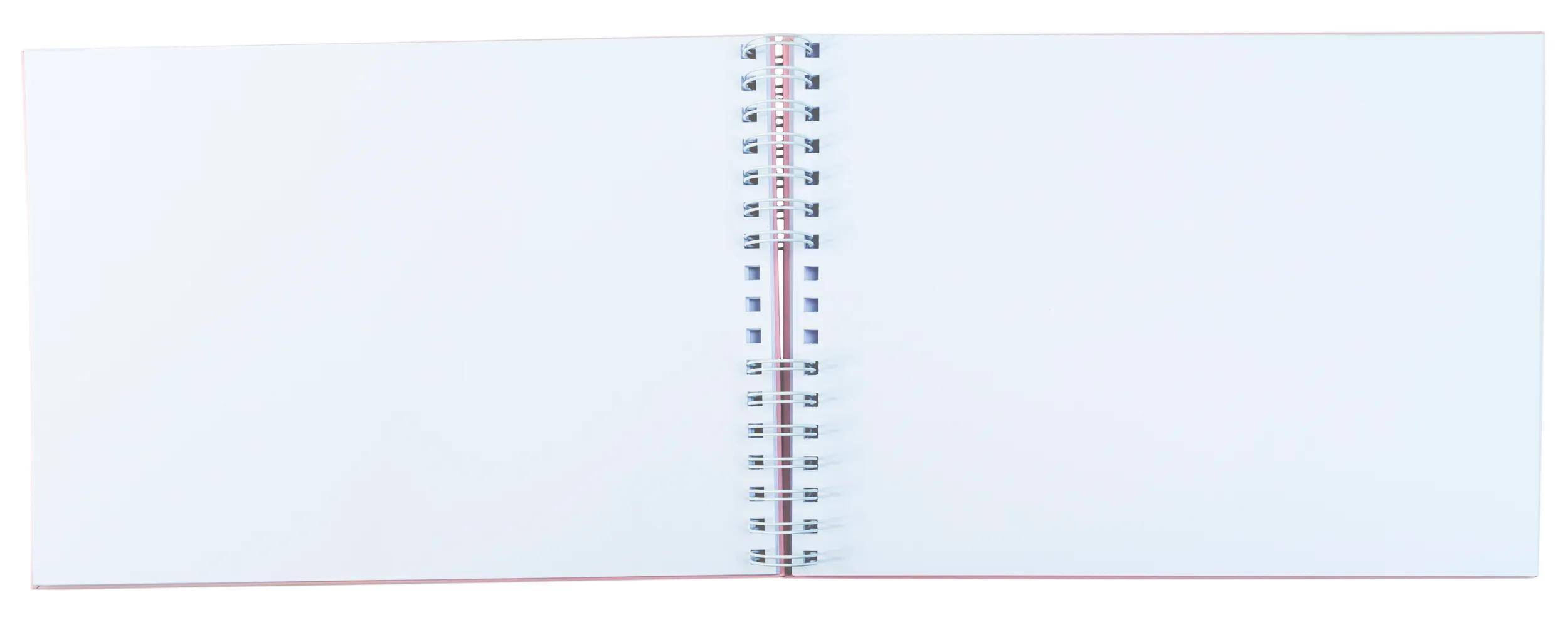 Exacompta Fotoalbum Spiralbindung 50S weiß 32x22 cm AutentiK Bonbonrosa - 16064E