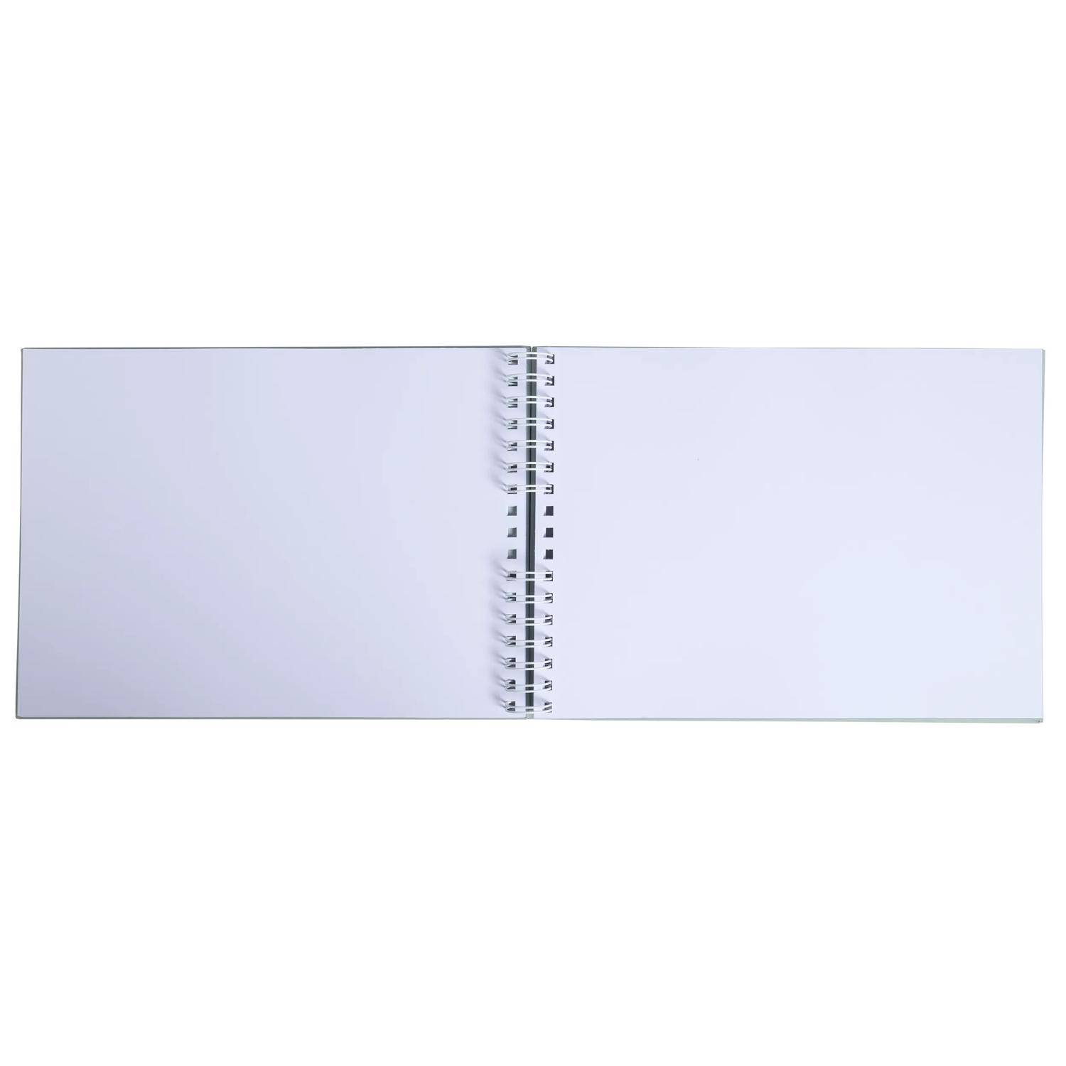 Exacompta Fotoalbum Spiralbindung 50S weiß 32x22 cm AutentiK Salbeigrün - 16063E