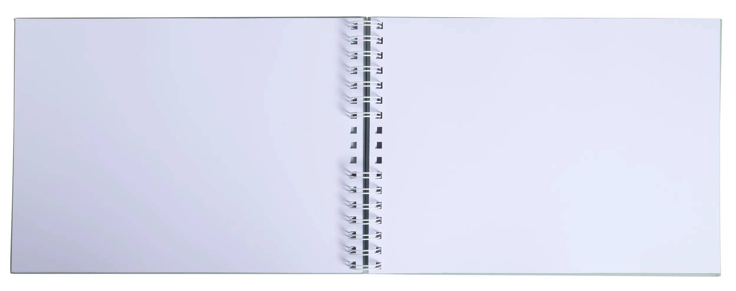 Exacompta Fotoalbum Spiralbindung 50S weiß 32x22 cm AutentiK Salbeigrün - 16063E