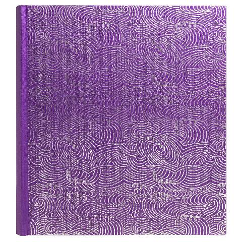 Exacompta Fotoalbum, 60 Seiten schwarz, 29x32 cm, Japan - Violett - 16303E