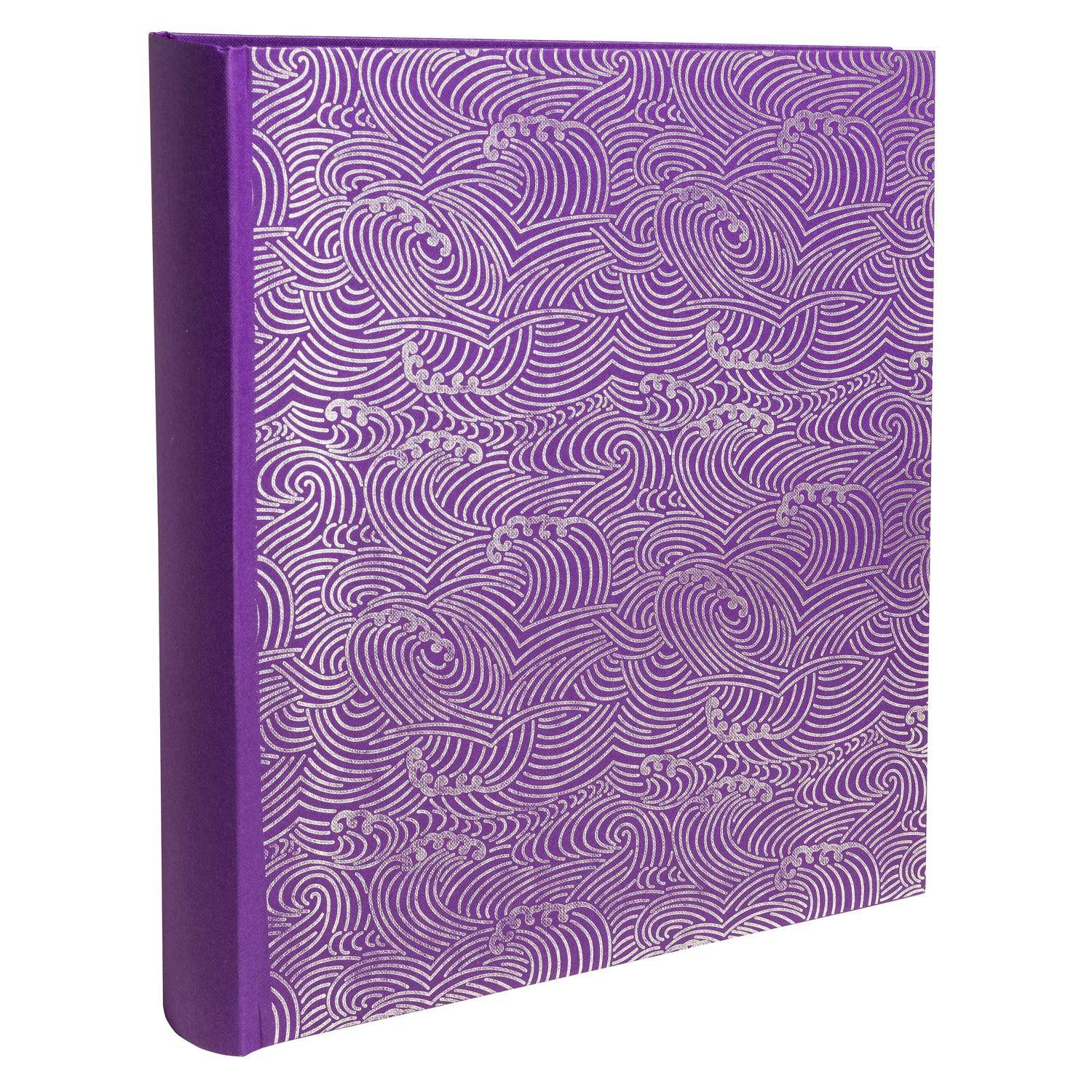 Exacompta Fotoalbum, 60 Seiten schwarz, 29x32 cm, Japan - Violett - 16303E