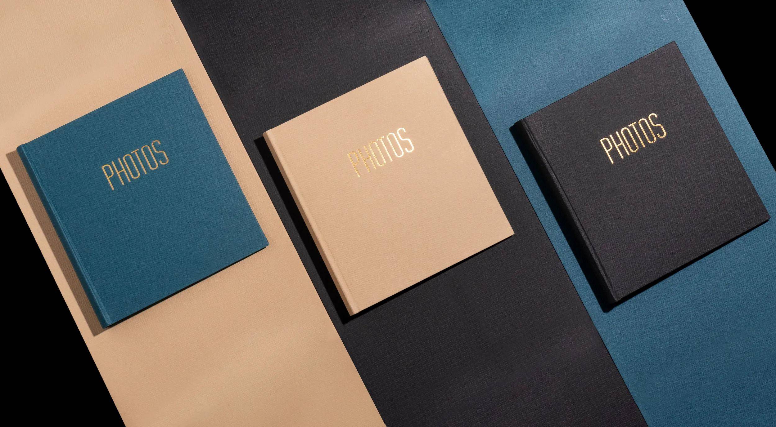 Exacompta Fotoalbum, 60 Seiten schwarz, 29x32 cm, OfficeByMe - Blaugrün - 15603E