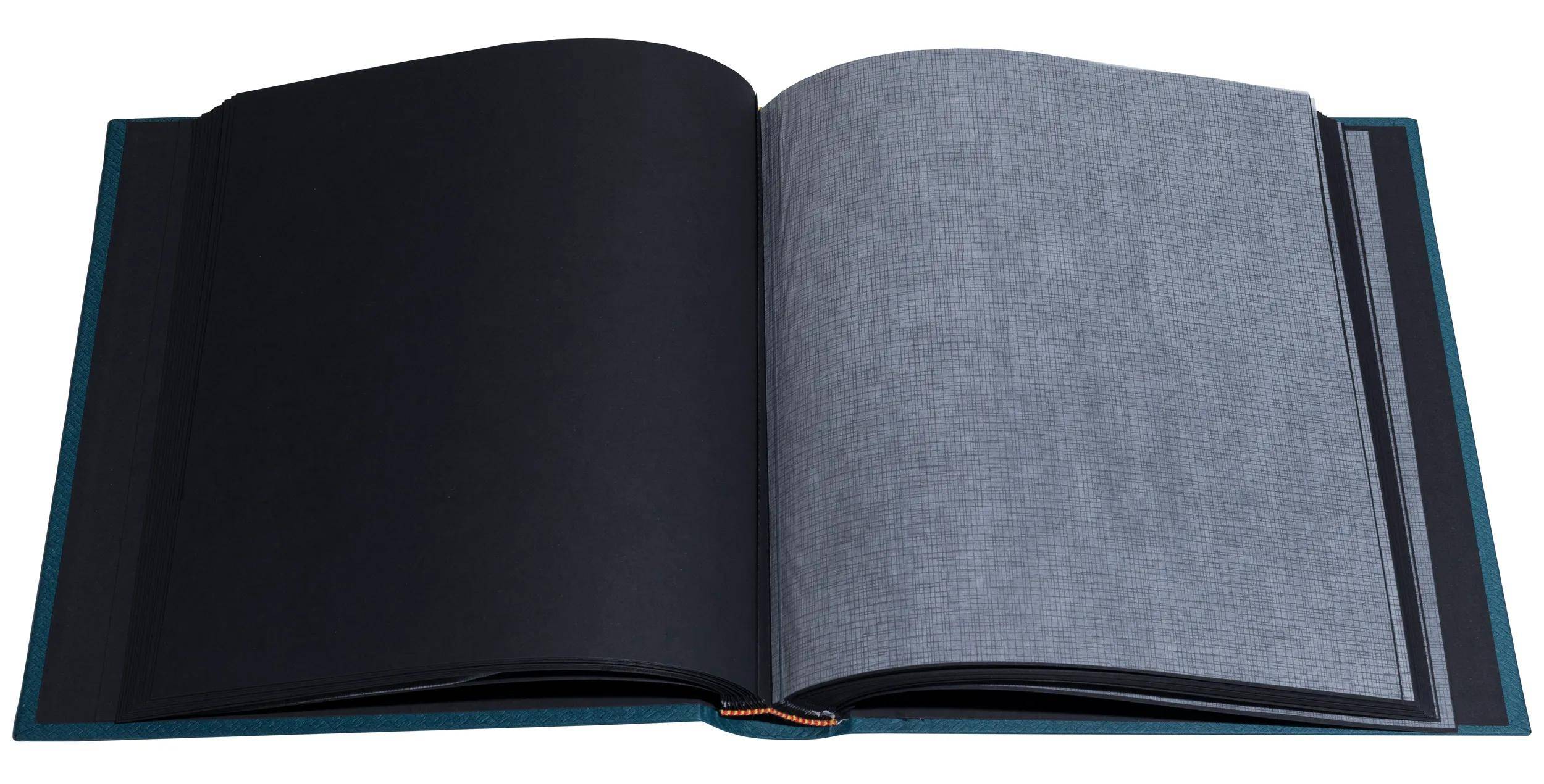 Exacompta Fotoalbum, 60 Seiten schwarz, 29x32 cm, OfficeByMe - Blaugrün - 15603E