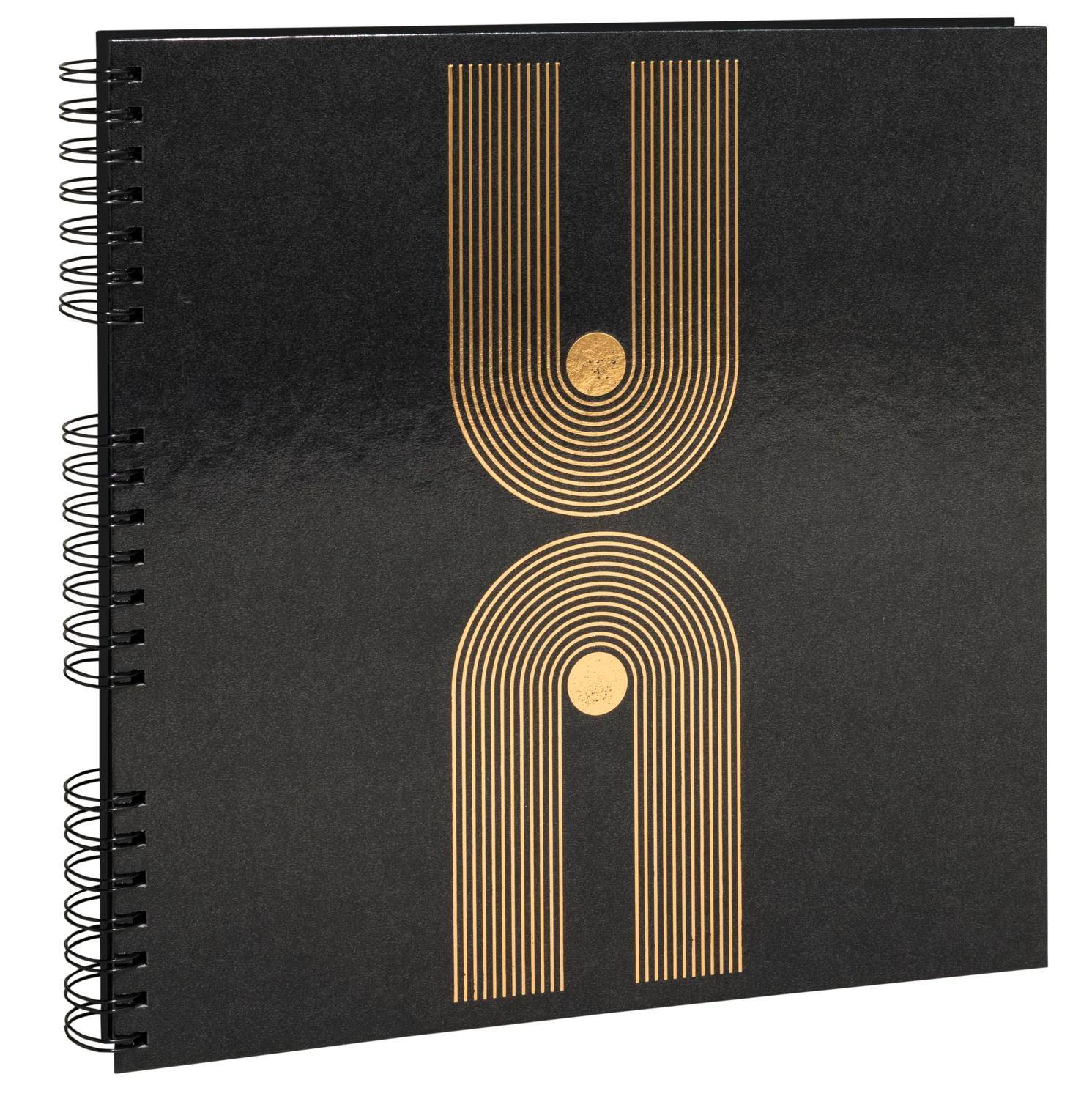 Exacompta Fotoalbum mit Spiralbindung 60S schwarz 32x32 cm - Schwarz - 16848E