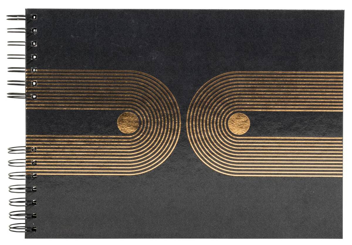 Exacompta Fotoalbum mit Spiralbindung 50S schwarz 32x22 cm - Schwarz - 16748E