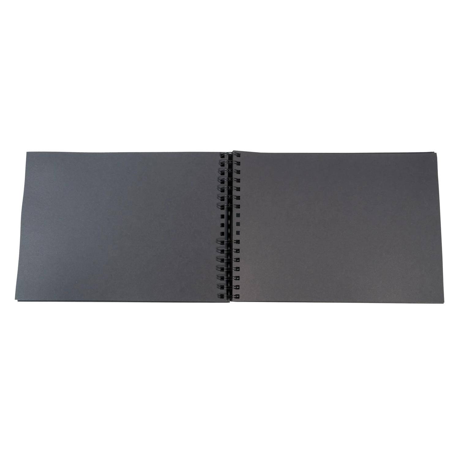 Exacompta Set Scrapbooking mit Fotoalbum 32x22 cm, SCRAP ADDICT, Schwarz, 16801E