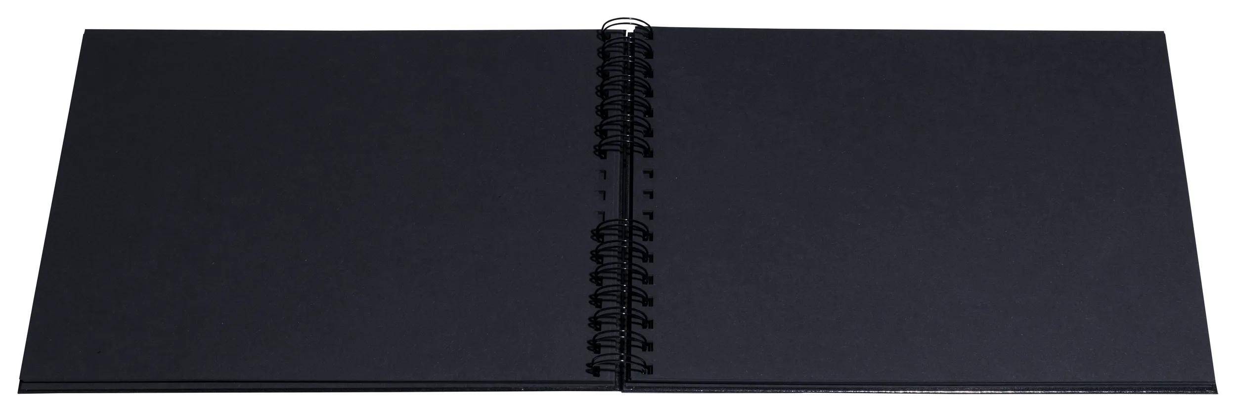Exacompta Fotoalbum mit Spiralbindung 50S schwarz 32x22 cm - Schwarz - 16748E